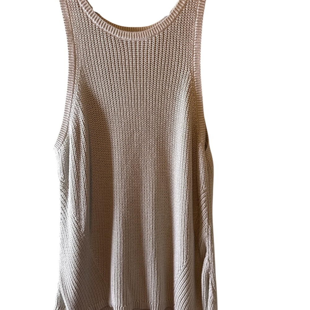Ava & Viv Green Knit Tank Top Womens Sleeveless Sz 3X Crew Neck Comfy